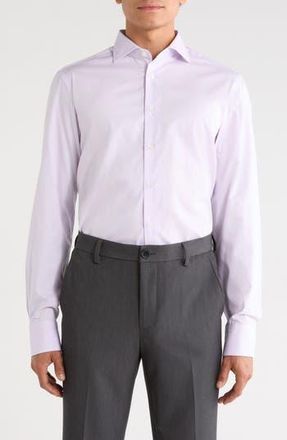 Canali Cotton Dress Shirt in Light Purple at Nordstrom Rack, Size 45