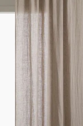 H&M 2-pack long linen curtain lengths - Brown