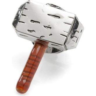 Cufflinks Inc. 3D Thor Hammer Lapel Pin in Silver at Nordstrom