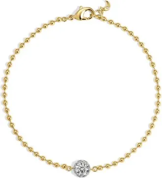 Lili Claspe Mini Cleo 7-Inch Bracelet in Two Tone at Nordstrom, Size 6.5