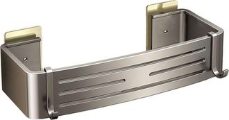 OEM Estante De Almacenamiento Para Ba&ntilde;o, Toallero, Resistente Y Duradero, Con Gran Capacidad De Carga, Con Orificio De Drenaje, Dise&ntilde;o Autoadhesivo, No Re