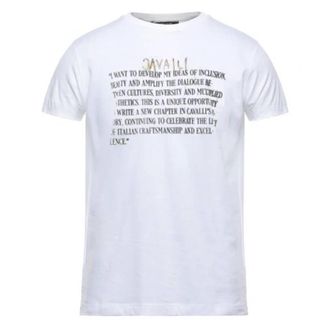 Roberto Cavalli Script Logo Embroidered Cotton T-Shirt, Size X-Large
