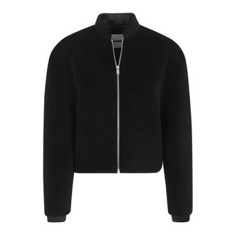 Jil Sander Zip Jacket - Dames - Bomber jackets - Zwart - XS - Polyester - Jassen