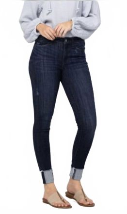 Judy Blue Sienna Cuffed Skinny Jeans In Blue