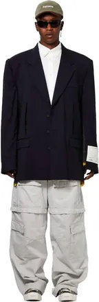 Off-white Sport Coat Blazer In Navy