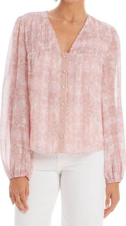 Allison New York Marigold Top In Blush Kaleidoscope