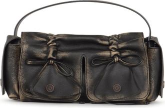 Acne Studios Vintage Multipocket Tassen - Dames - Handtassen - Bruin - ONE Size - Leer - Tassen