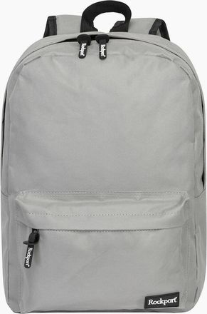 Rockport Mens Solid Patterned Med Backpack with Logo - Grey - Size: ONE size