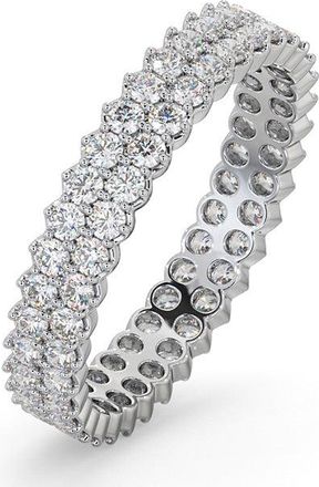 The Diamond Store Jasmine Lab Diamond Pave Eternity Ring 1.00ct G/VS in 18K White Gold