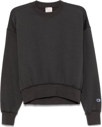 Champion jersey sweatshirt - women - Cotton/Polyester - L - Grey