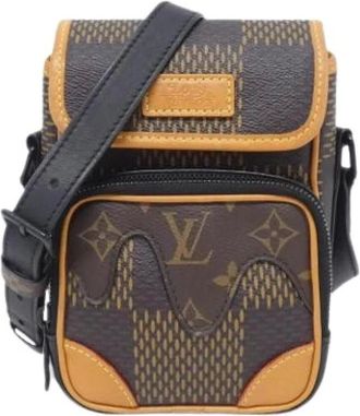 Louis Vuitton Pre-owned Cross Body Bags, male, Brown, Size: ONE SIZE Pre-owned Vintage Coated Canvas Shoulder Bag