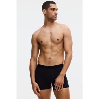 H&M 5-pack Mid Trunks With Lycra in Beige/dark Brown at Nordstrom, Size X-Large