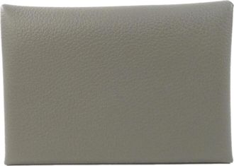 Herm&egrave;s Gray Coin Purse/Coin Case (Pre-Owned)
