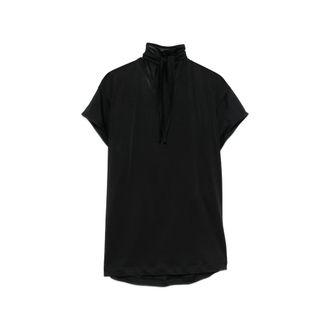Christophe Lemaire Short-sleeve Foulard Top In Viscose Cotton Jersey