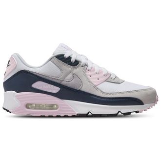Nike Mens Air Max 90 - Running Shoes White/Wolf Grey/Pink Foam Size 10.0