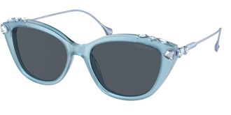Swarovski SK6010 200487 Womens Sunglasses Blue Size 53