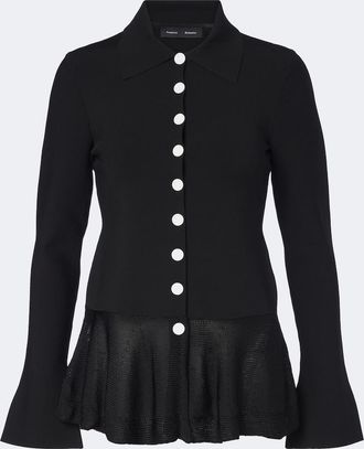Proenza Schouler Cardigan Martina con volant