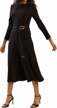Maggy London Elea Long Sleeve Dress In Black