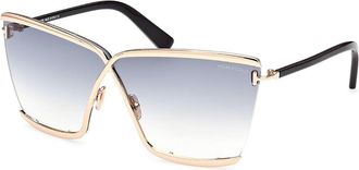 Tom Ford FT0936 ELLE-02 28B Womens Sunglasses Rose-Gold Size 71