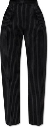 Max Mara Wollen broek Sesamo - Dames - Straight fit broeken - Zwart - 2XS - Wol - Broeken
