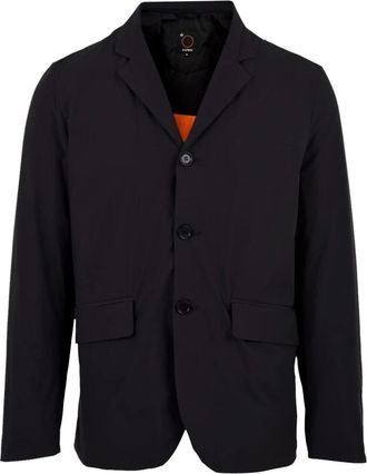 Aspesi Blauwe Jas met Knoopsluiting aan de Voorkant - Heren - Blazers - Blauw - S - Katoen - Jassen