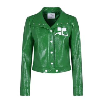 Courr&egrave;ges Dames, Jassen, Groen, Maat: XS Vinyl