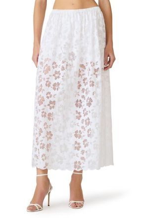 Steve Madden Anaisa Lace Maxi Skirt in White at Nordstrom, Size X-Small