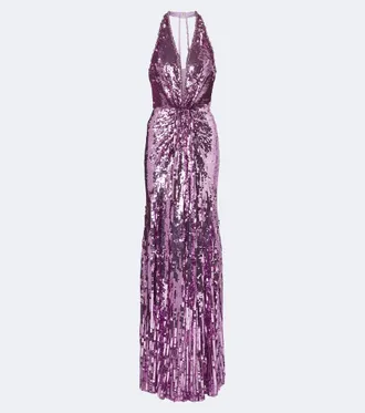 Jenny Packham Lisette embellished gathered gown