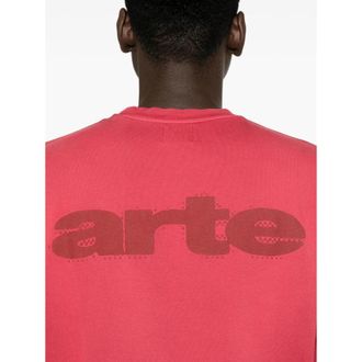 Arte Cotton Long-Sleeved T-Shirt - Red