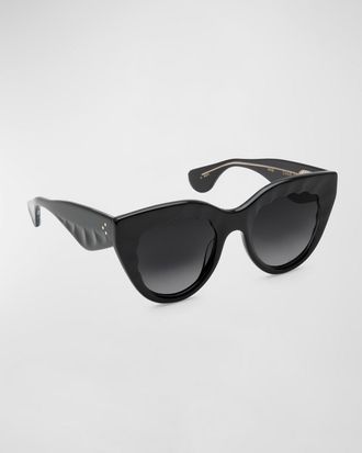 Krewe Charolette Acetate Cat-Eye Sunglasses