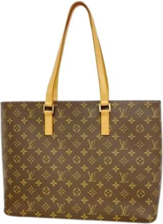 Louis Vuitton Pre-owned Tote Bags, female, Brown, Size: ONE SIZE Pre-owned Luco Tote