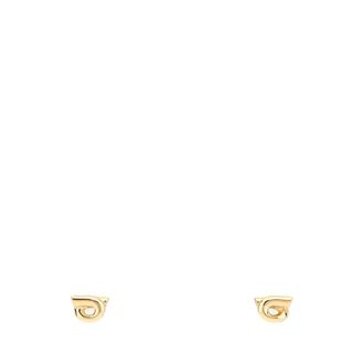 Ferragamo Accessoires, Dames, Geel, ONE Size, Gancini Oorbellen