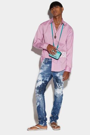 Dsquared2 MenS Blue Distressed Denim Jeans, Size 42
