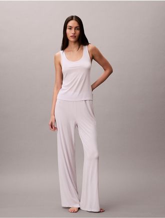 Calvin Klein Womens Ultra Soft Modal Drop Needle Tank Top - Neutral - XL