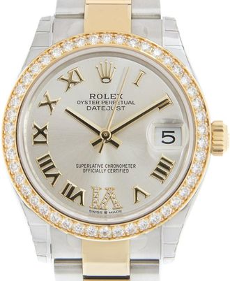 Rolex Datejust Lady 31 Diamond Silver-tone Dial Ladies Watch 278383 GRDO