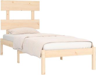 vidaXL Estructura De Cama Madera Maciza 75x190 Cm Vidaxl