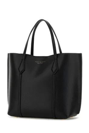 Tory Burch Womens Black Leather Handbag Borse A Mano Bag