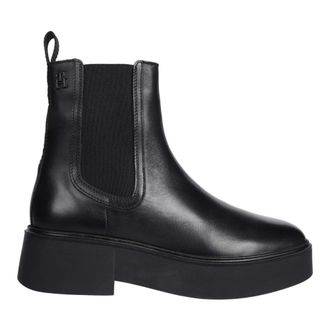 Tommy Hilfiger Dames, Schoenen, Zwart, Maat: 41 EU Leer