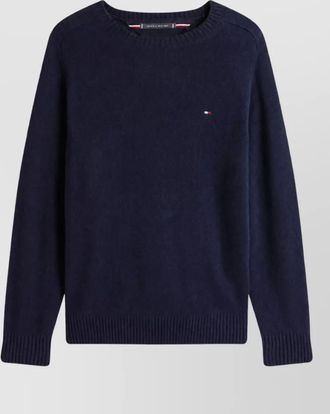 Tommy Hilfiger lambswool ribbed crew neck jumper