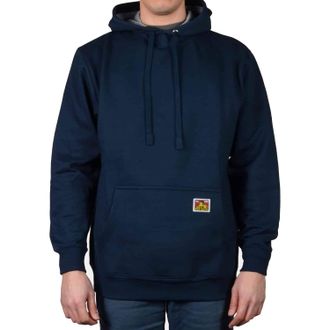 Ben Davis Mens Heavyweight Hooded Pullover Sweatshirt (X-Large, Navy)