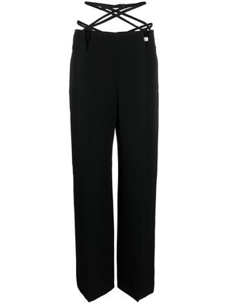 Dion Lee V-Wire straight-leg trousers - Black