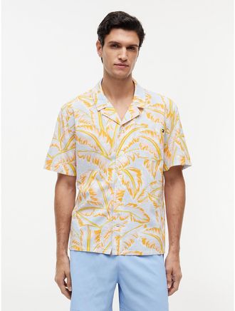 Tommy Hilfiger Mens Lightweight Cabana Shirt - Blue - M