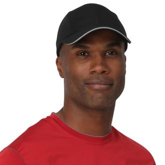 TrailHeads Performance Mens Running Hat - Lightweight, Quick Dry Workout Hats for Men - Athletic Sports Cap for Tennis, Gym Black