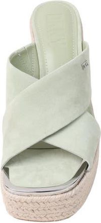 DKNY Maryn Espadrille Wedge Platform Sandal in Celadon at Nordstrom Rack, Size 8.5