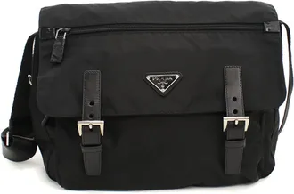 Prada Black Nylon Shoulder Bag (Pre-Owned)