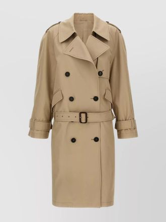 The Attico belted cotton trench coat