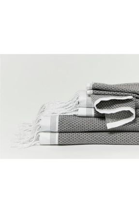 Coyuchi Mediterranean Organic Cotton Bath Essentials in Shadow W/deep Pewter at Nordstrom, Size 6 Piece Set