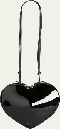 Alaia Le Coeur Crossbody Bag in Patent Leather