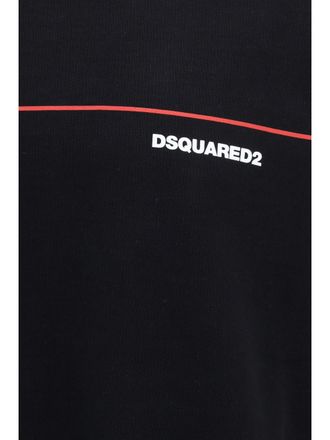 Dsquared2 Logo-Printed Cotton Sweatshirt - Black
