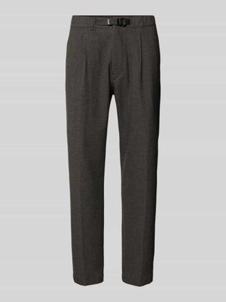 Marc O'Polo Denim Marc OPolo Denim Tapered Bundfaltenhose mit Viskose-Anteil in Anthrazit Melange, Gr&ouml;&szlig;e XXL